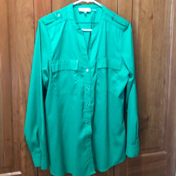Calvin Klein Tops - 💚Green Calvin Klein Button Down, size M💚